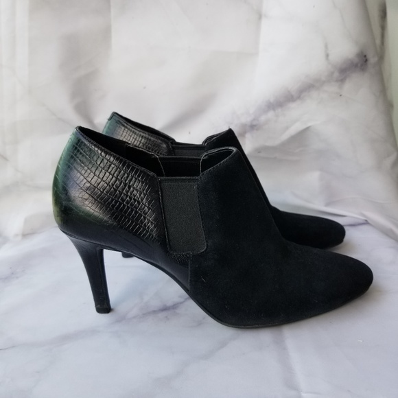 Cole Haan Shoes - Womens COLE HAAN 219737 black suede stylish ankle